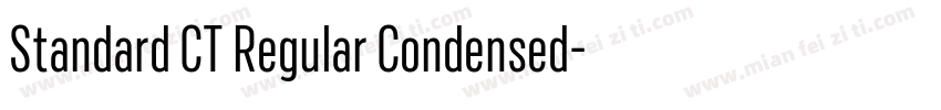 Standard CT Regular Condensed字体转换